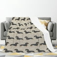 thumbnail image 3 of Dachshund Blanket Soft Warm Throw Blanket for Kids Adults Gift,Lightweight Cozy Luxury Flannel Blankets for Couch Bed Sofa 50"x40", 3 of 6