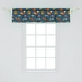 thumbnail image 2 of Ambesonne Woodland Window Valance, Animals from Jungles of with Colorful Motifs on Dark Toned Backdrop, Curtain Valance for Kitchen Bedroom Decor with Rod Pocket, 54" X 12", Multicolor, 2 of 3