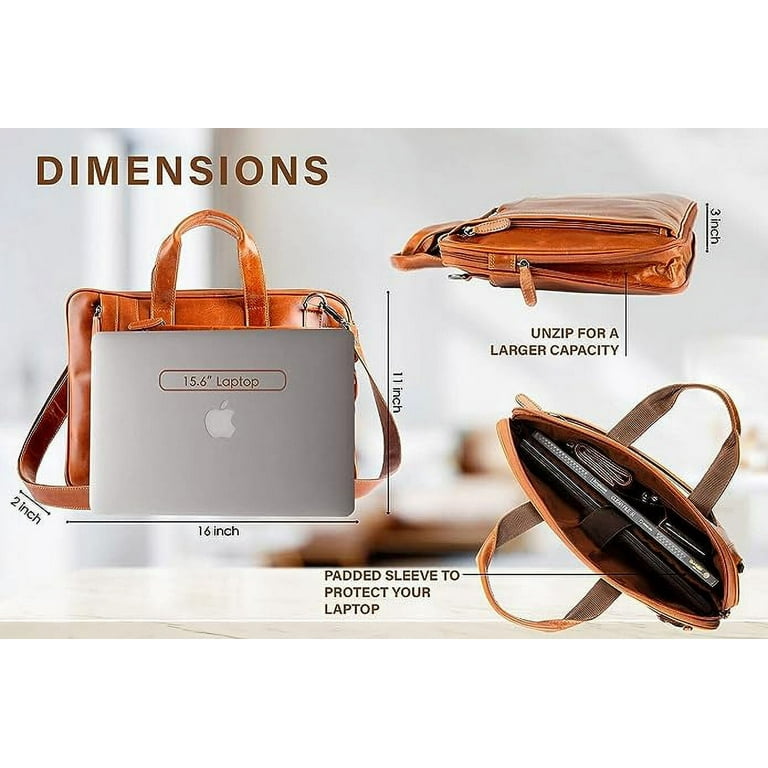 Leather designer laptop bag hotsell
