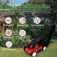 thumbnail image 2 of Nogis Outdoor Ride On Lawn Mower Waterproof Protective Cover UV Protection Riding Lawn Mower Covers for Garden Ride-On Tractor (XXL:96"L x 55"W x 20"H/ 245x50x140cm), 2 of 9