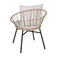 thumbnail image 6 of Flash Furniture Devon Wicker Patio Club Chairs, Tan/Light Gray, Set of 2, 6 of 9