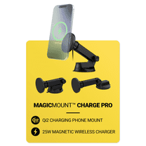 Scosche MPQTRWDA Qi2 MagSafe 25W Fast Wireless Charge Magnetic Window/Dash Mount w/ Adjustable Arm