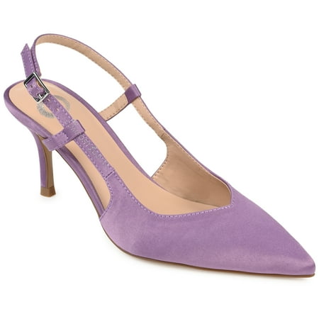 

Journee Collection Womens Knightly Sling Back Mid Stiletto Pointed Toe Pumps