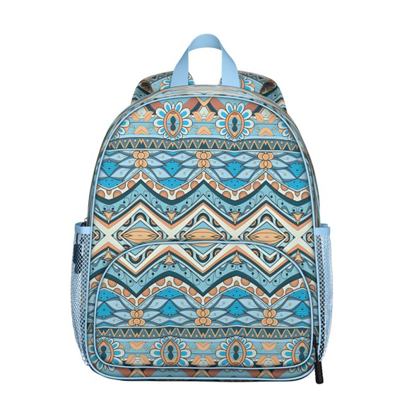 Colorful Dinosaur Lover Backpack - Ergonomic, Waterproof Student Bag with Side Pockets