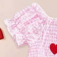 thumbnail image 5 of Toddler Girl Summer Short Outfit Sets Cotton Short Sleeve Tops Tees Shorts Clothing Sets Girls Summer Set 1-5 Years,3-4 Years, 5 of 8