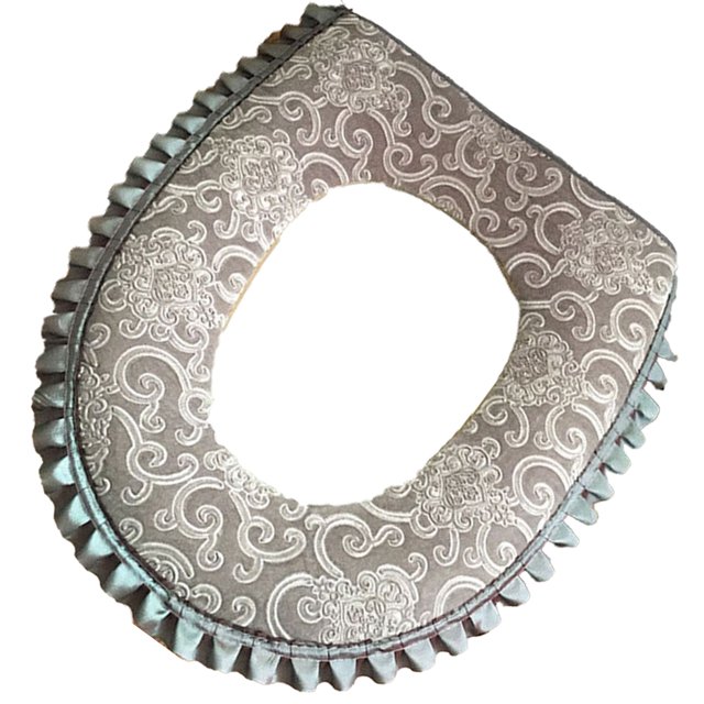 Funda de asiento de inodoro Rawiri Warm, asiento de inodoro de baño lavable con cremallera