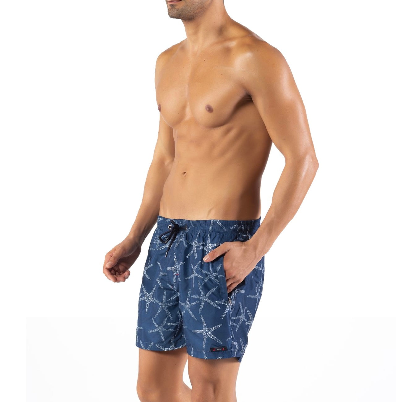 Mens Abstract Ribbon Summer Printed Quick Dry Board Shorts Swimwear Swim Trunks
