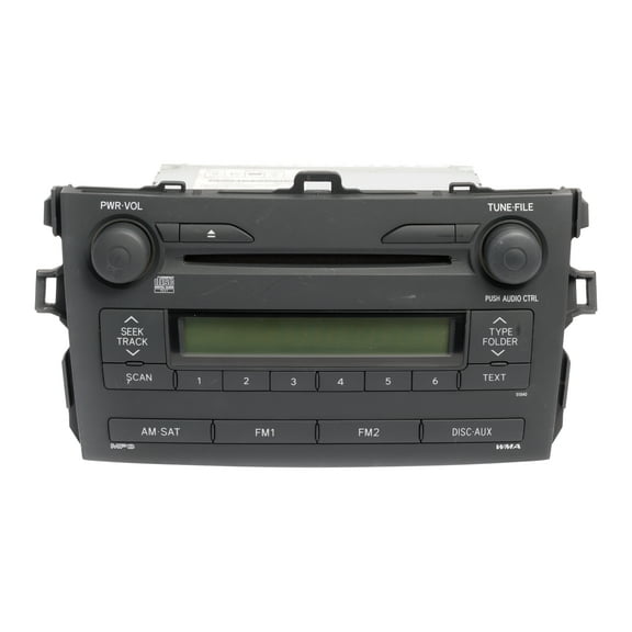 Restored 2009 Toyota Corolla AM FM Satellite-Capable Radio CD Player 8612012B30 Opt 51840 (Refurbished)