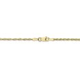 thumbnail image 3 of 10K 1.8mm Diamond-Cut Lightweight Rope Chain 7 Inches, 3 of 4