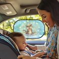 thumbnail image 2 of Yuyamidu Cute Otter Car Window Shade for Side Window Baby Windows Shades for Car Blue Window Shade for Baby in Car 2 Pack Auto Side Window Sun Shade Blocker for Kids, 2 of 7