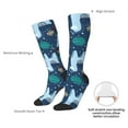 thumbnail image 4 of Naloa Alpaca Astronaut in Space Thigh High Socks Extra Long Stretchy Sock Women Over Knee High Opaque Stocking Daily Wear, 4 of 6