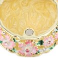 thumbnail image 2 of Riousery Round Hummingbird Pattern Enameled Jewelry Box Decorative Metal Trinket Box Vintage Jewelry Organizer for Desktop and Bedroom Pink Dimensions 2.17x1.85in, 2 of 9