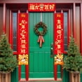 thumbnail image 4 of Luzkey Chinese New Year Decorations Spring Festival Couplets Fu Character Cabinet Window Sticker Door Sign for Lunar New Year Office E, 4 of 13