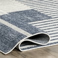 thumbnail image 3 of nuLOOM Adabelle Contemporary Striped Area Rug, 4' x 6', Blue, 3 of 9