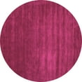 thumbnail image 1 of Ahgly Company Indoor Round Abstract Pink Contemporary Area Rugs, 4' Round, 1 of 4