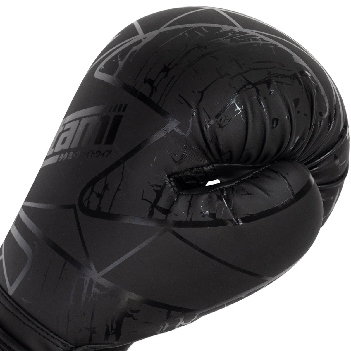 Tatami Fightwear Obsidian Hook and Loop Training Boxing Gloves -14 oz. - Black