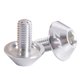 thumbnail image 1 of Eigraketly Soporte para botella de agua para bicicleta, 2 uds., pernos de montaje, tornillo de cabeza hexagonal tipo M5x10, portabotellas para bicicleta, Ciclismo plata Eigraketly OD0238-05, 1 of 6