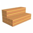 thumbnail image 1 of Orange Foldable Mattress, Wavy Geometrical Vintage, 78.7" x 47.2", Orange Yellow Cream, by Ambesonne, 1 of 6