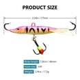 thumbnail image 2 of BASSDASH Ice Fishing Lures with Glide Tail Wings Winter Ice Jigging Fishing Jigs for Bass Perch Walleye Pike, 2 of 7