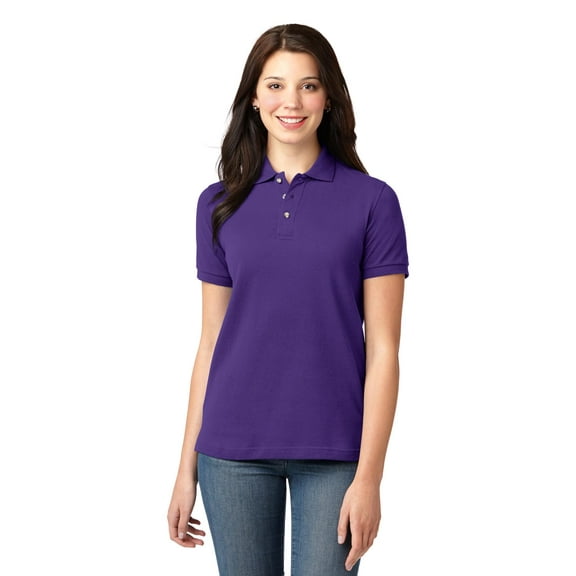 Port Authority Women's Heavyweight Cotton Pique Polo. L420