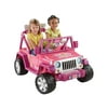 Fisher-Price Power Wheels Barbie Jeep Wrangler, 12V
