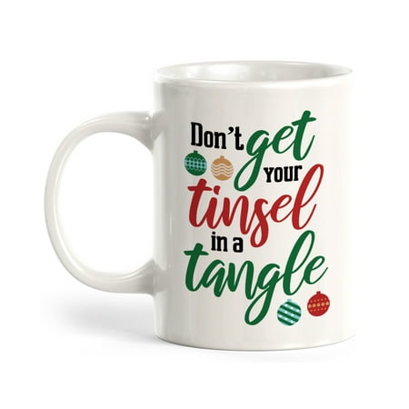 

Designs ByLITA Don’t Get Your Tinsel In a Tangle Christmas 11oz Plastic Coffee Mug
