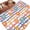 Orange, variant on Cartoon Animals Bathroom Rug Washable 2x3 Entryway Rug Non Slip Funny Lions Giraffes Tropical Plants Striped Front Door Mat Low Pile Indoor Doormat Throw Floor Carpet for Kitchen Bedroom Entrance