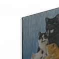 thumbnail image 2 of Luxe Metal Art 'Cat Family' by Harro Maass, Metal Wall Art, 16"x24", 2 of 9