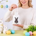 thumbnail image 5 of DefiDgd Easter Linen Bunny Goodie Bags with Drawstring,Reusable Easter Party Favors Bags for Candy Gift Treat Storage Holiday Celebrations(Brown), 5 of 6