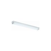 lighting by afx st232r8 standard 48-inch 2-32 t8 light strip, white enamel steel chassis