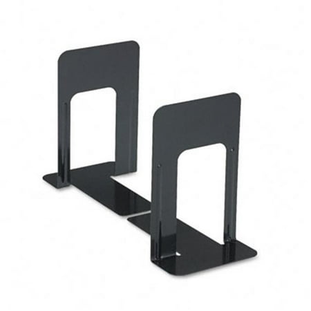 - Universal Jumbo Economy Bookends with Standard Base 5-7/8 x 8-1/4 x 9 Steel Black