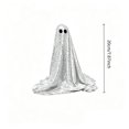 thumbnail image 4 of Halloween Ghost Decorations Sequined 6.7 Inch Cute Standing Ghost Figure for Home Indoor Outdoor Halloween Party Decor, 4 of 9