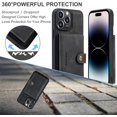thumbnail image 5 of Case for iPhone 14 Pro 6.1 inch 2022, Detachable Magnetic Wallet Credit Card Cash Slot Case Cover Support Wireless Charging Functional Kickstand Compatible with iPhone 14 Pro 2022 (Black), 5 of 16