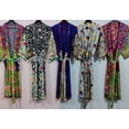 thumbnail image 4 of Nitin Textiles Kimono Jacket, Women's Printed Cotton Sleepwear Robe, 2-Pack, 4 of 6