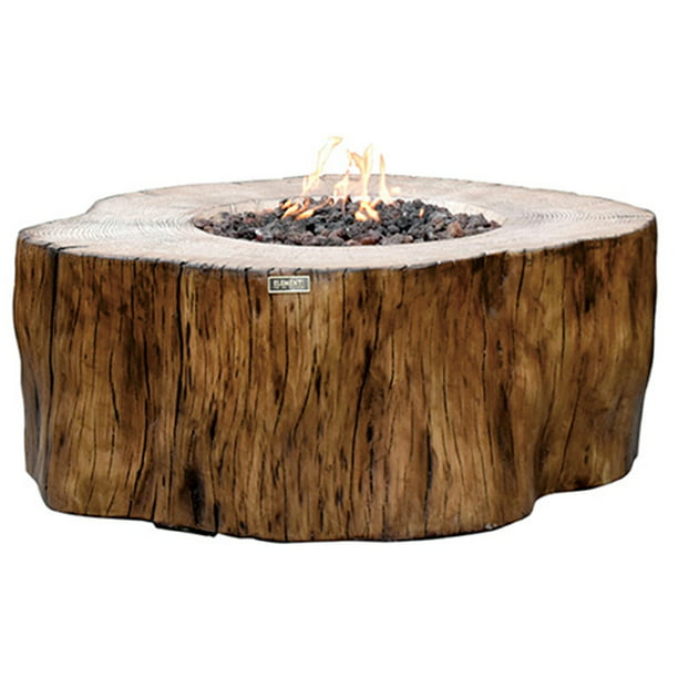 Elementi Outdoor Manchester Fire Pit Table 42 X 40 Inches Redwood Color Durable Fire Bowl Glass Reinforced Concrete Fire Table Liquid Propane Patio Fire Place Includes Burner And Lava Rock Walmart Com