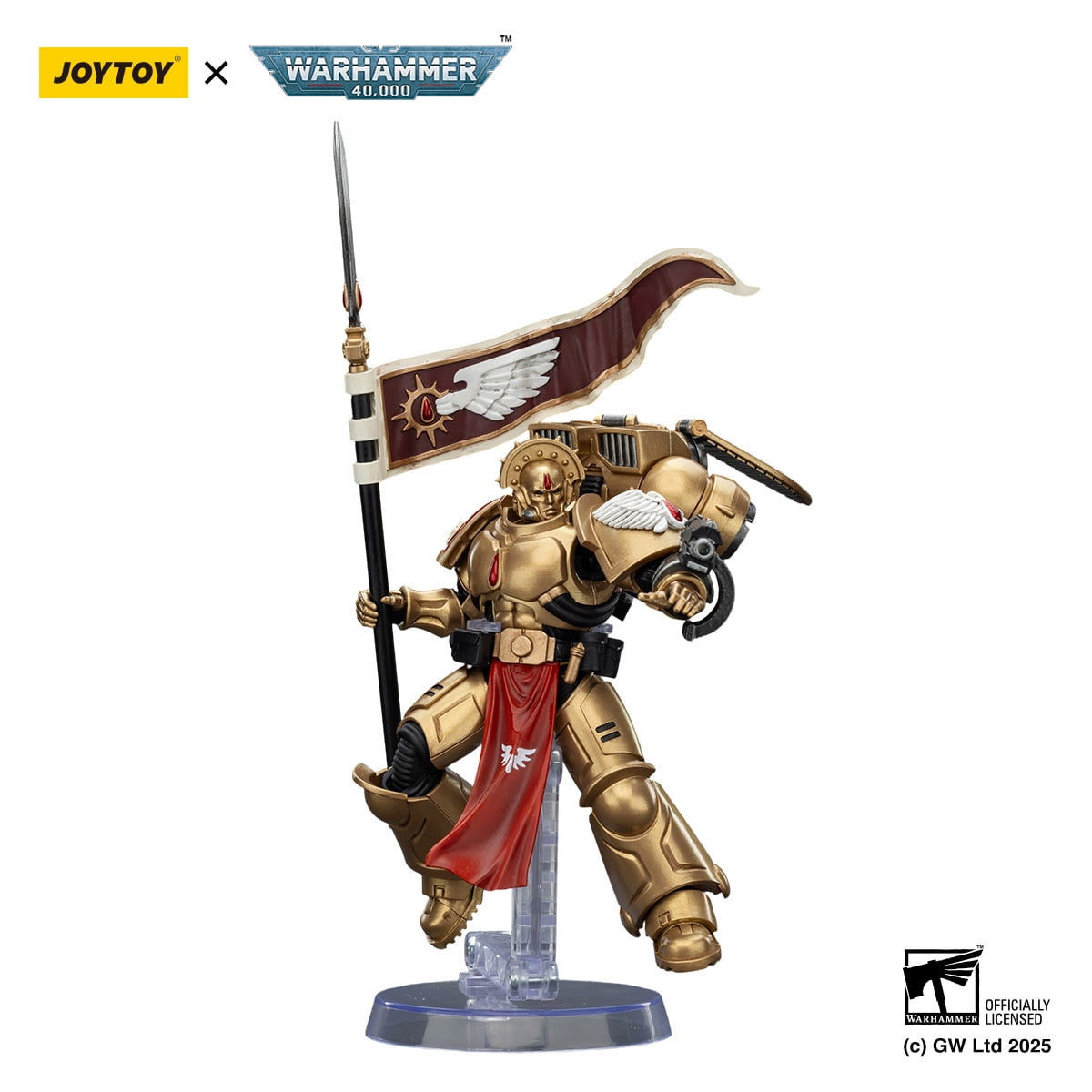 [IN STOCK] JOYTOY Warhammer 40K 1/18 Action Figures Blood Angels Sanguinary Guard 3 with Angelus Boltgun and Encarmine Spear