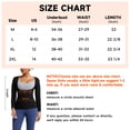 thumbnail image 6 of MISS COCOLI Sweat Vest for Women Belly Waist Trainer Sauna Suit Workout Fajas Long Sleeve with Zipper Body Shaper, 6 of 9