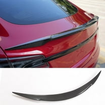 Carbon Fiber Rear Trunk Spoiler For Tesla Model S 2014-2023 Car Rear Boot Lid Highkick Tail Wing lip
