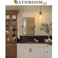 thumbnail image 4 of Brass Pendant Lights Kitchen Island 2 Pack, Farmhouse Gold Pendant Lighting with Clear Glass Shade, Mini Hanging Light Fixture for Kitchen Sink Dining, AD-22281-1P2-GD-C, 4 of 14