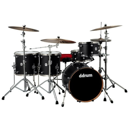 ddrum Reflex Pocket 5-Piece Shell Pack - Black Satin
