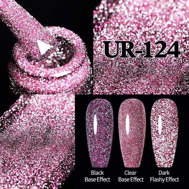 Azúcar UR 7,5 ml, esmalte de Gel magnético para uñas de gato reflectante, Gel de arcoíris, Gel láser brillante, barniz LED UV, diseño de Arte de uñas Tan Jianjun unisex
