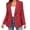 Red, variant on Cmfcve Women's Double Breasted Blazer Jacket Lapel Collar Long Sleeve Oversized Dressy Casual Suit Coat