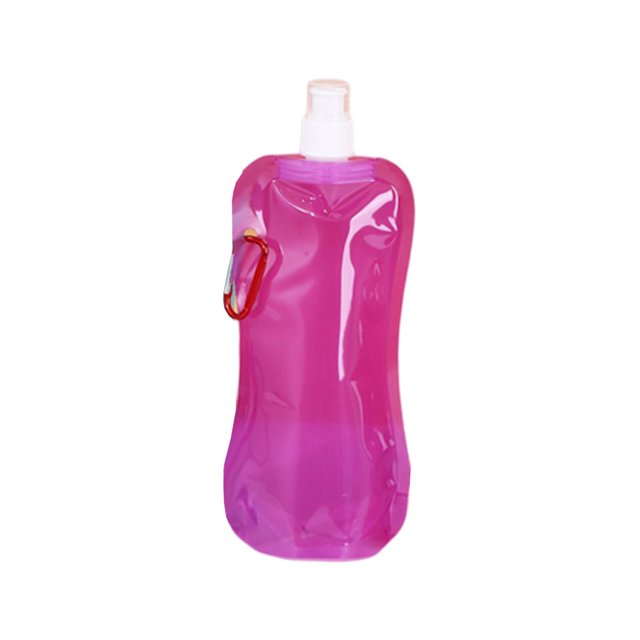 Botella de agua plegable DYNWAVEMX Bolsa de agua portátil reutilizable duradera para beber para viajes Gimnasio Deportes Violeta
