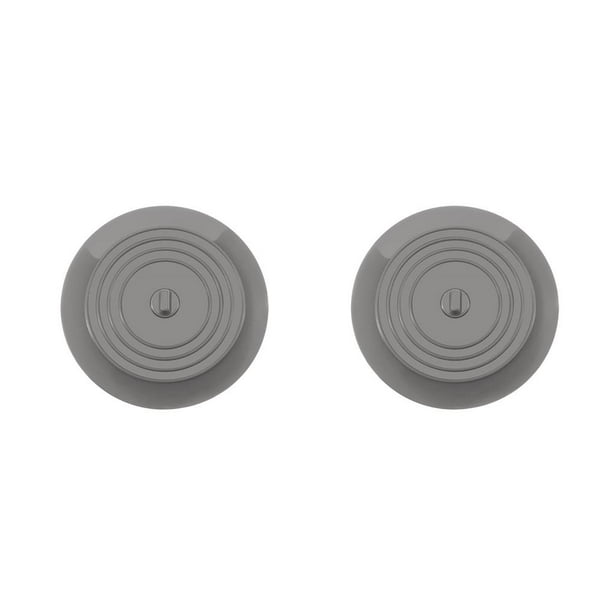 Moyic Tapa de escurridor Recableght, colador de bañera de fregadero, tapón de silicona, tapa de escurridor, accesorios de baño duraderos y gris 2piezas Moyic CBP136363