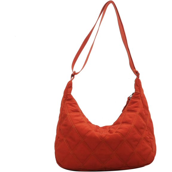 Kukuzhu Quilted Tote Bag for Women, Soft Puffer Tote Bag Lightweight Quilted Purse Cloud Pleated Shoulder Bag Handbag