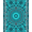 Blue, Pattern 1, variant on ODIKA 4'x6' Machine Washable Non-Slip Area Rug, Wave Medallion Nautical High Traffic Rug, Blue, 550182