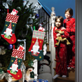 thumbnail image 5 of Medias de Navidad, adornos de medias de elfo de Navidad para decoraciones de fiesta de Navidad de vacaciones en casa Adepaton CPB-SSW10-1, 5 of 5