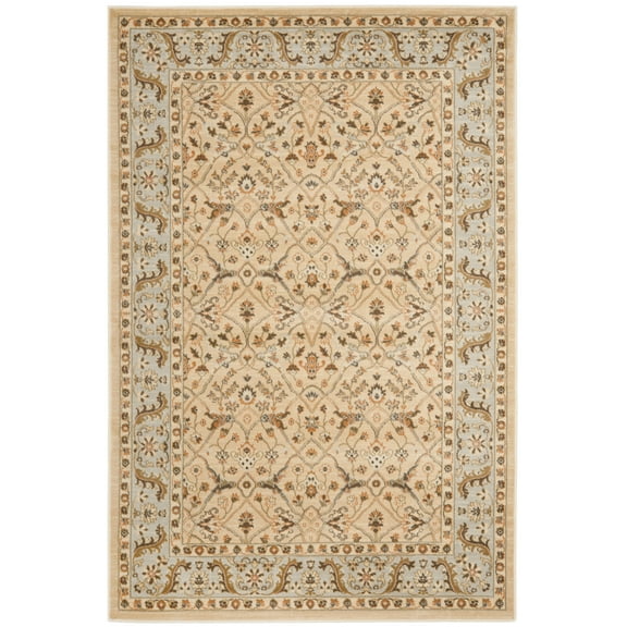 SAFAVIEH Florenteen Sunny Traditional Area Rug, Ivory/Grey, 5'1" x 7'7"