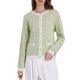 thumbnail image 1 of Suéteres de cárdigan elegantes para mujeres Inspire Chic, de manga larga, tejido acanalado, XL, verde claro, primavera y otoño, 1 of 4