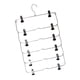 thumbnail image 1 of Perchas para Faldas de 6 Niveles, Perchas para Pantalones Que Ahorran Espacio Perchas Resistentes Multiusos Jeans Perchas para Faldas Flojas con Clips Negro SOLEDAD Organizador de pantalones de faldas, 1 of 7
